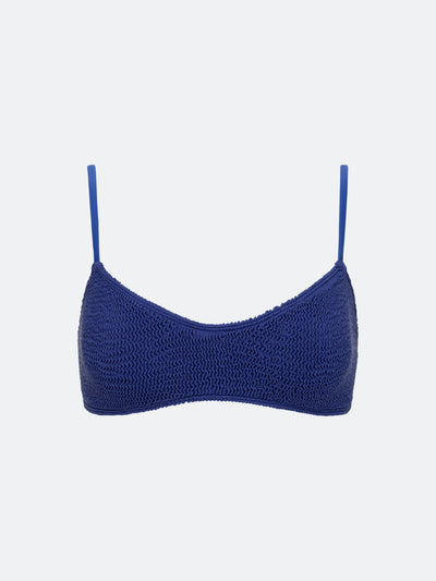 BALBOA LOW SCOOP BIKINI TOP - SAPPHIRE