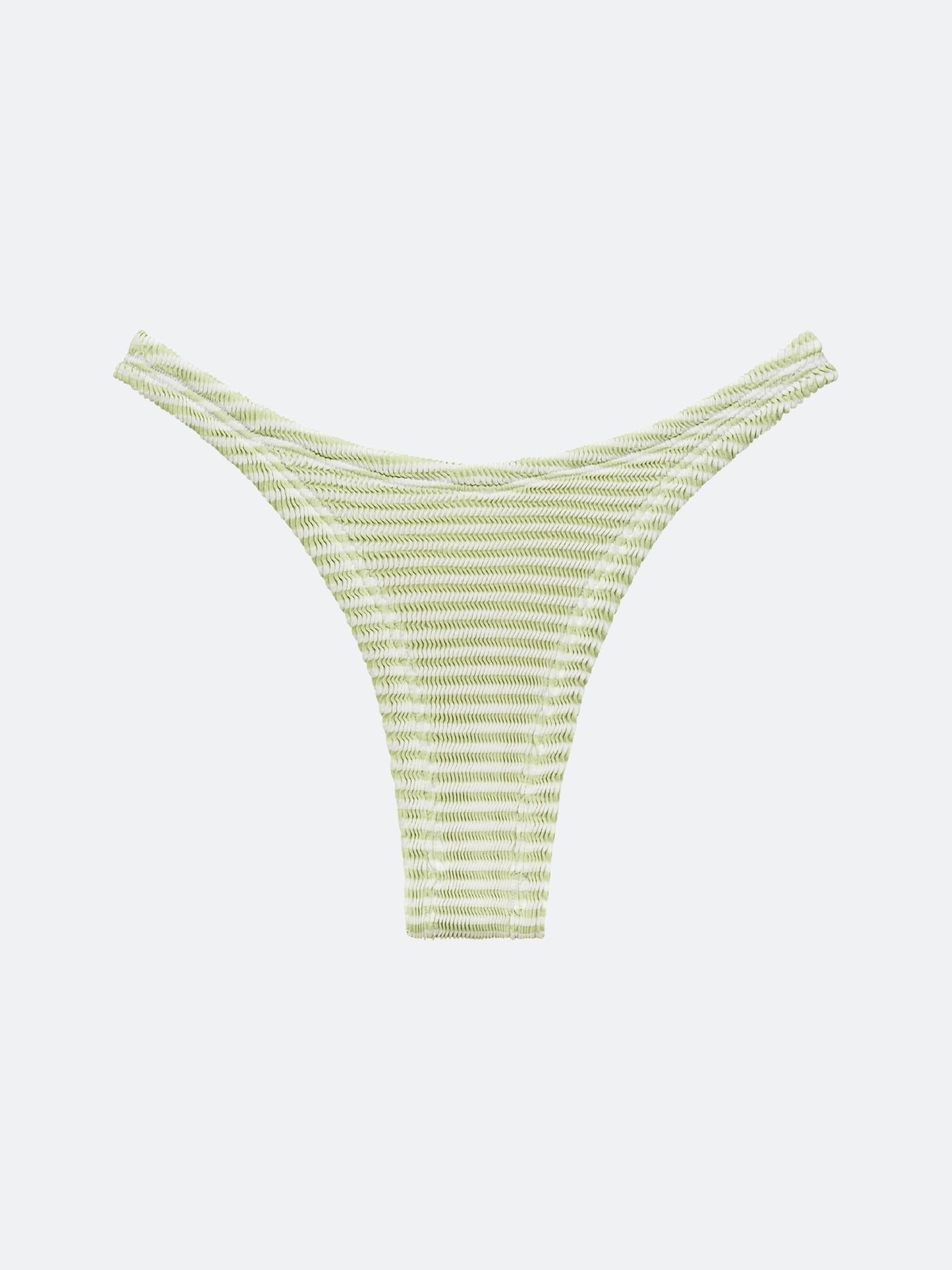 BALBOA CHEEKY BIKINI BOTTOM - SAGE STRIPED