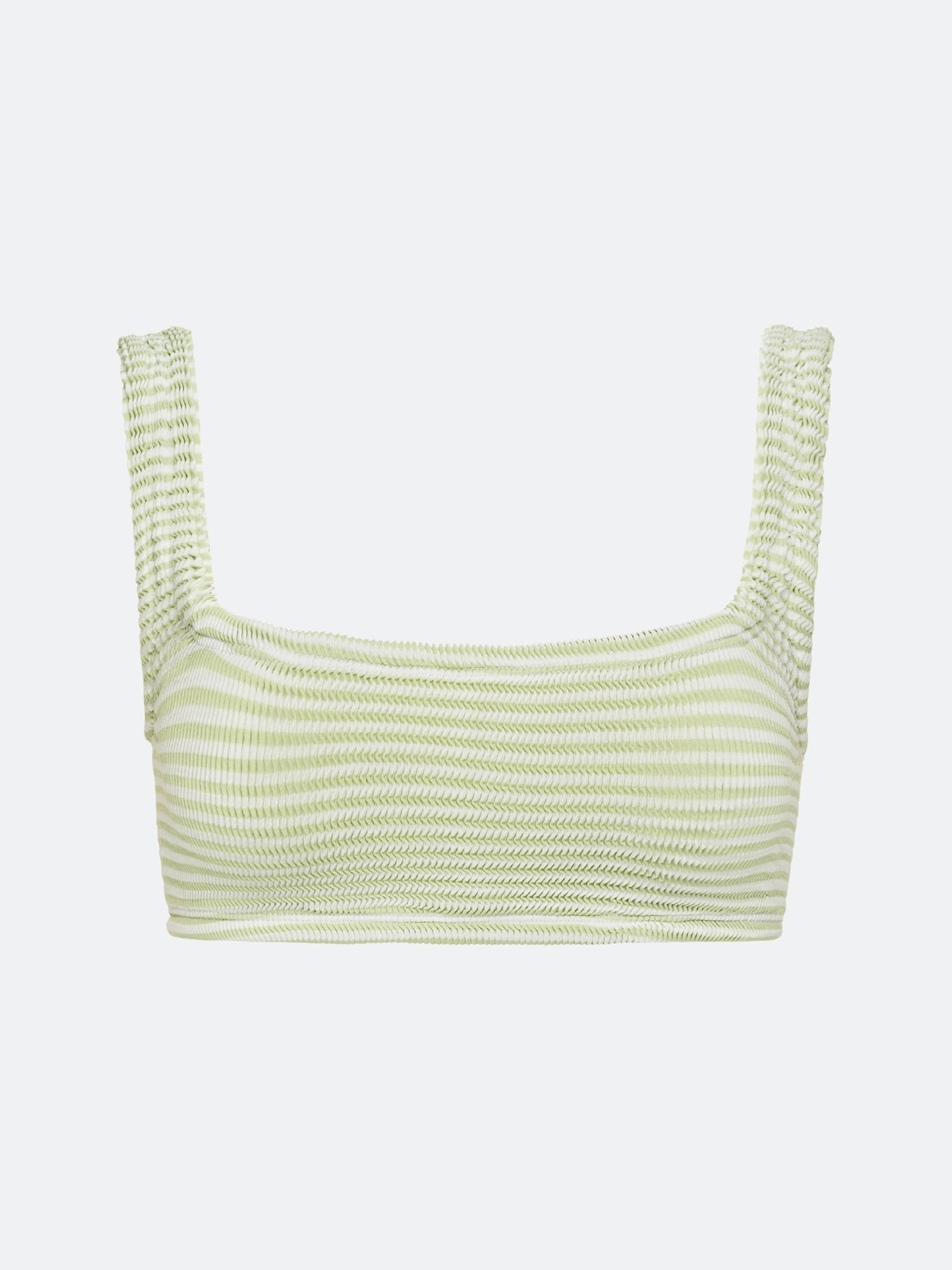 BALBOA BIKINI TOP - SAGE STRIPED