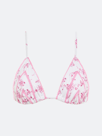 FLORENCE BIKINI TOP - PINK FLORAL