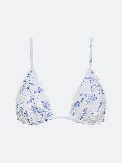 FLORENCE BIKINI TOP - BLUE FLORAL