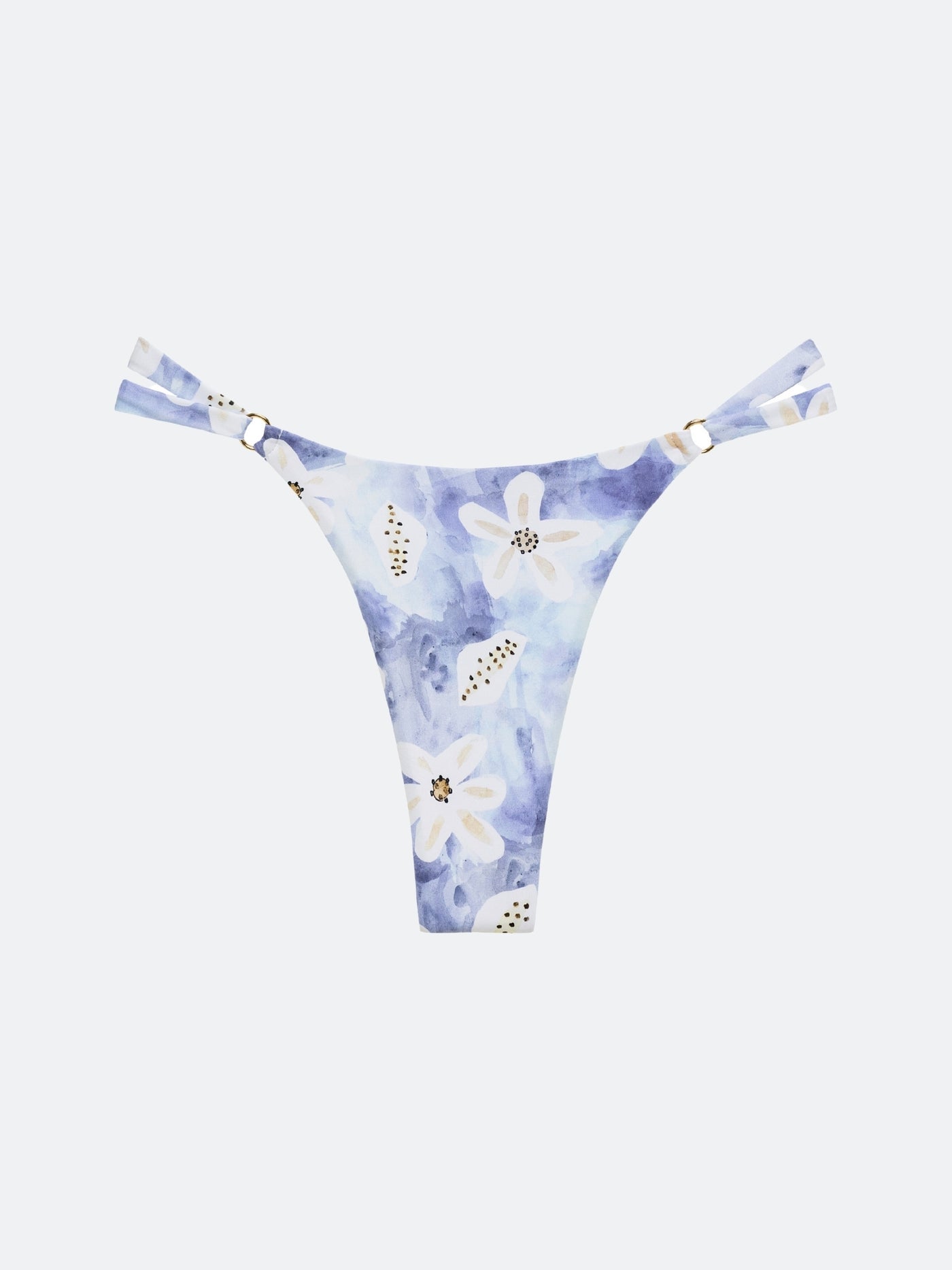 KIAWAH BIKINI BOTTOM - TIE DYE FLORAL