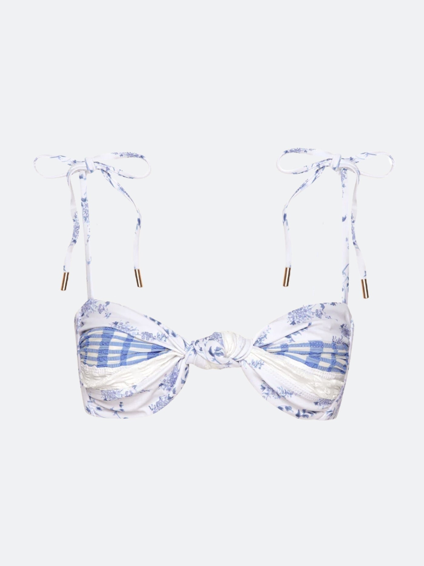 MONTAUK REVERSIBLE BIKINI TOP - BLUE