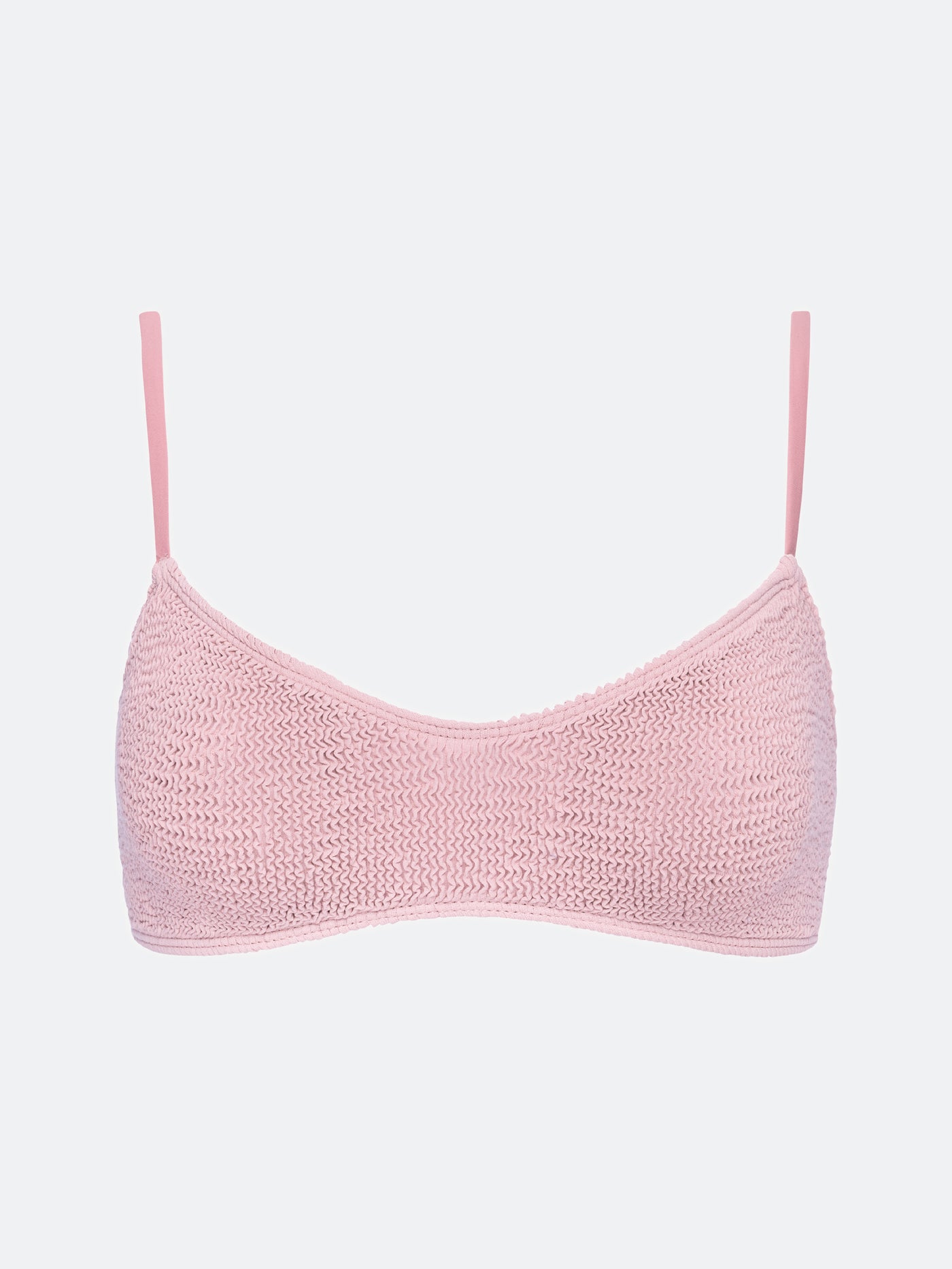 BALBOA LOW SCOOP BIKINI TOP - PETAL PINK