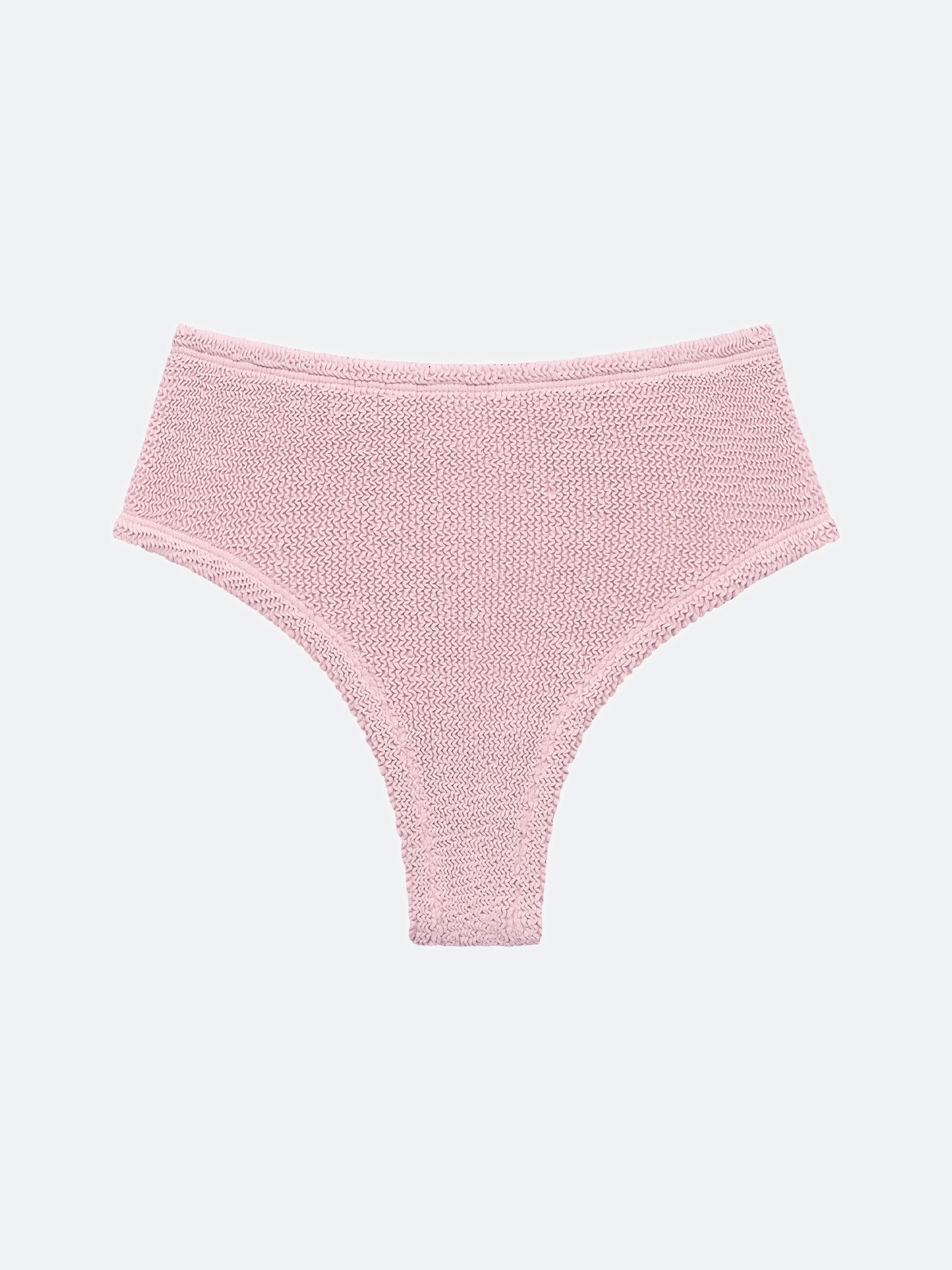 BALBOA HIGH WAISTED BIKINI BOTTOM - PETAL PINK