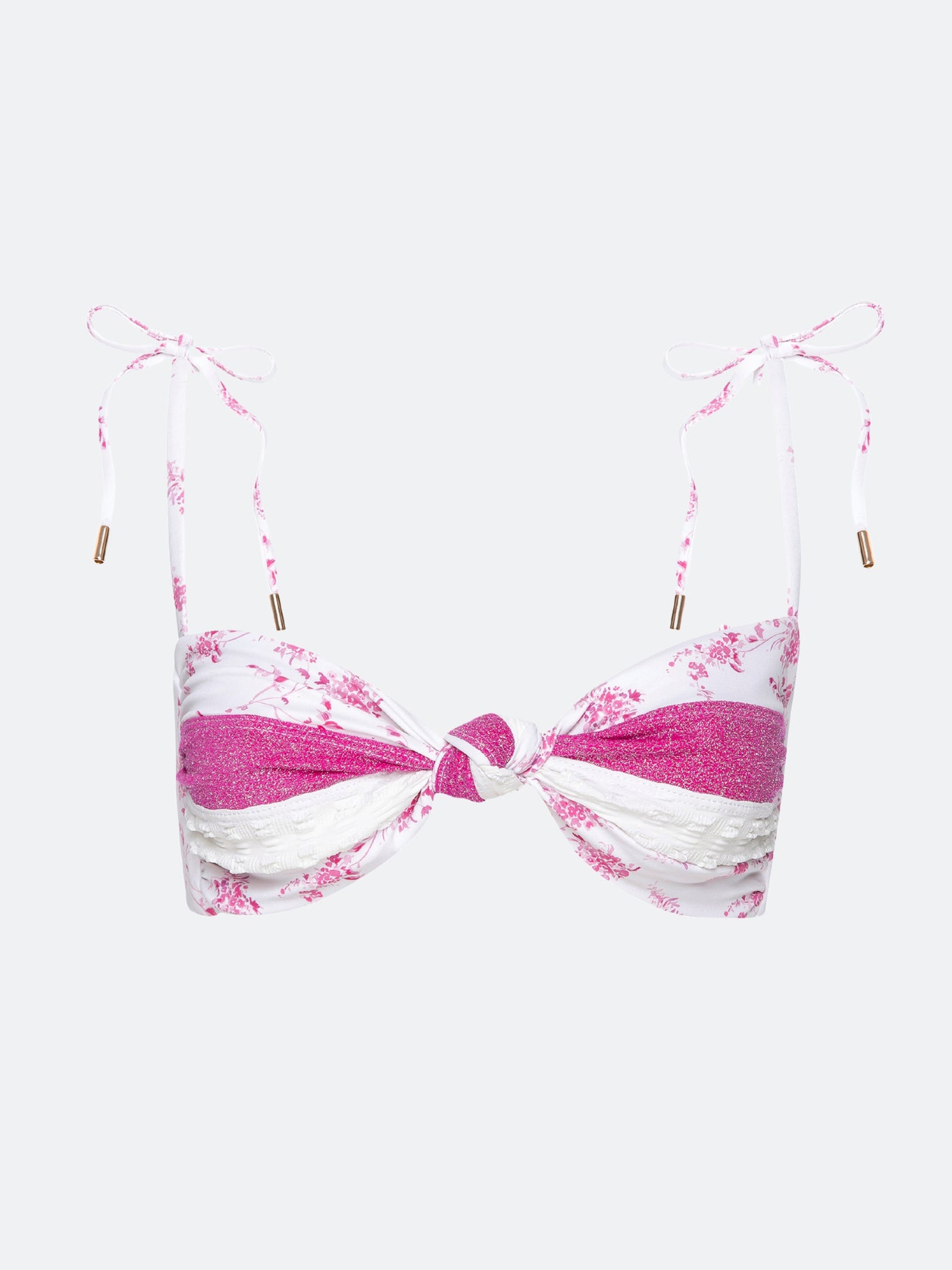 MONTAUK REVERSIBLE BIKINI TOP - PINK