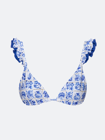 SCONSET BIKINI TOP - BLUE TILE