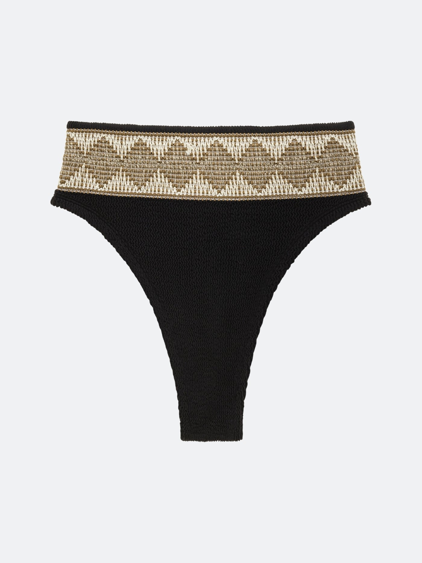 OVERLAY BIKINI BOTTOM - BLACK