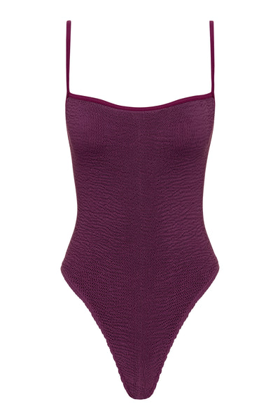 BALBOA THIN STRAP ONE PIECE - PLUM