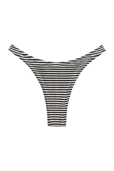 BALBOA BIKINI BOTTOM - BLACK STRIPED