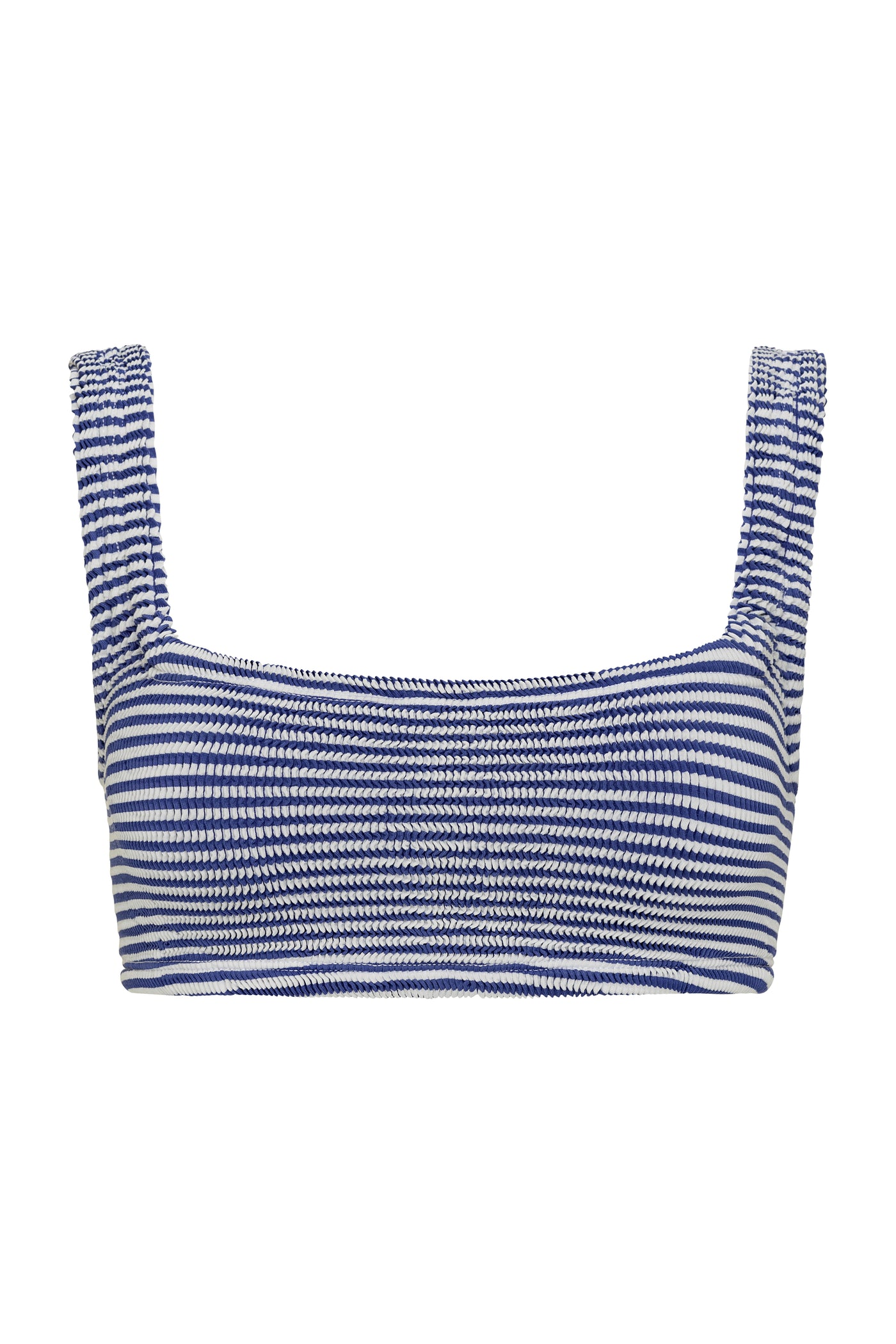 BALBOA BIKINI TOP - BLUE STRIPED