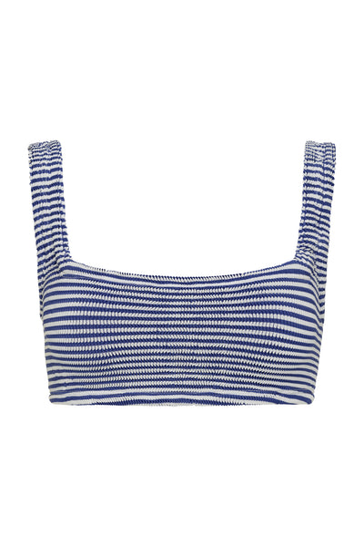 BALBOA BIKINI TOP - BLUE STRIPED