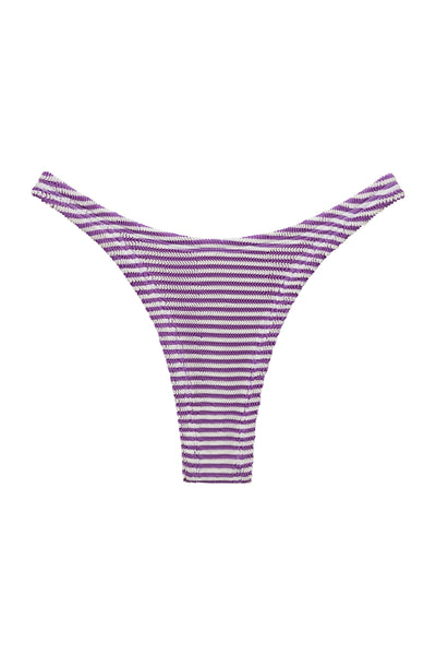 BALBOA BIKINI BOTTOM - PURPLE STRIPED