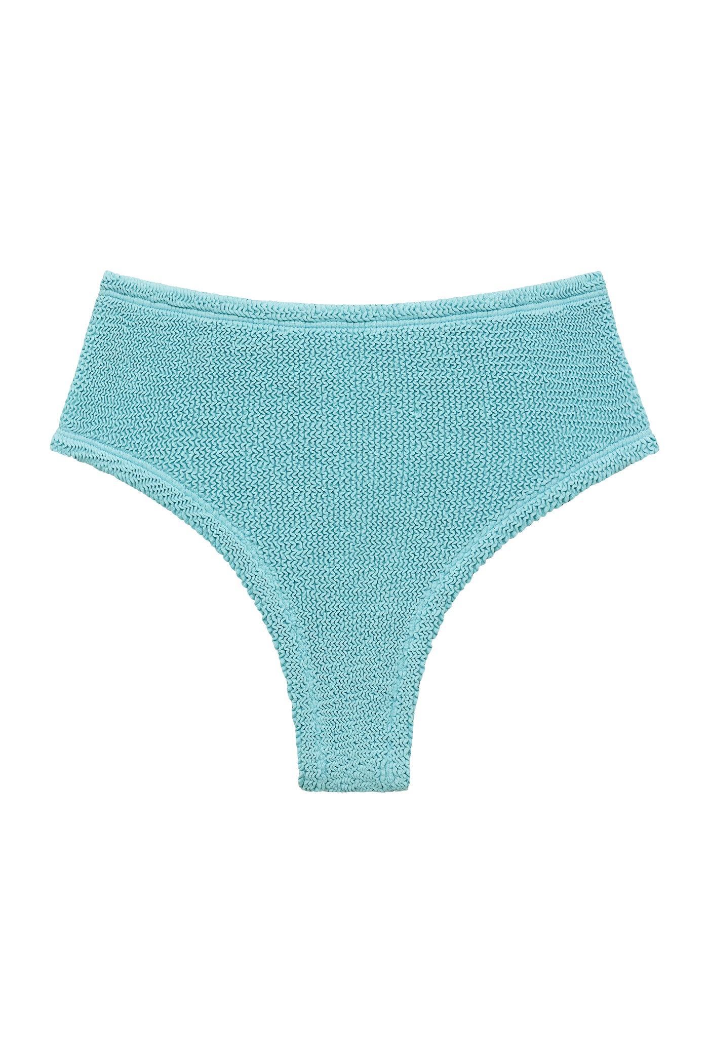 BALBOA HIGH WAISTED BIKINI BOTTOM - TURQUOISE