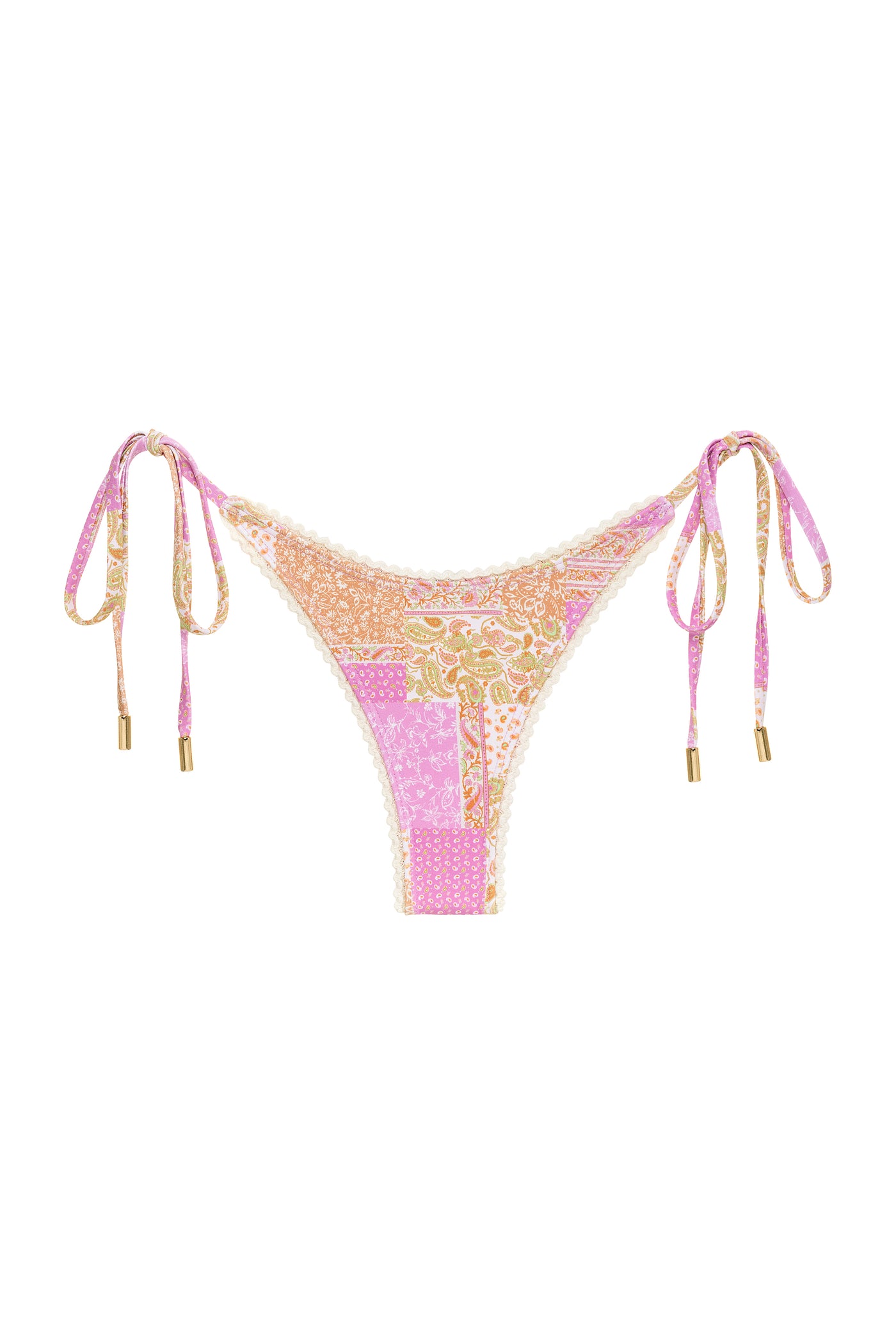 FLORENCE BIKINI BOTTOM - PINK PAISLEY